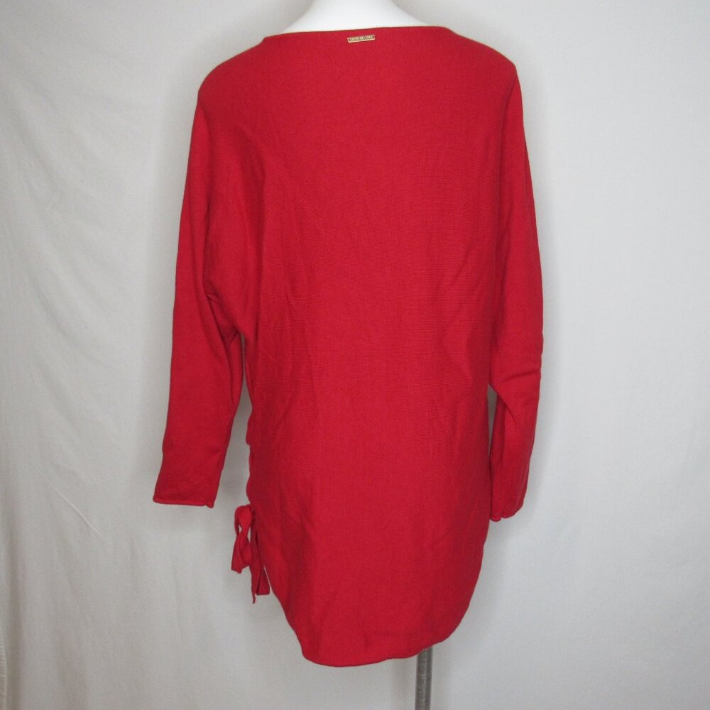 Michael Kors Red Tie Side Tunic Sweater Women's XL Xlarge - Picture 4 of 10